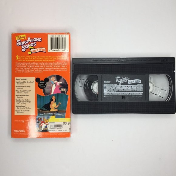 Vintage Set 6 Disney's Sing Along Songs VHS Be Guest Bare Necessities Christmas - Picture 11 of 14